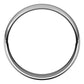 Platinum Half Round Light Wedding Band, 5 mm Wide