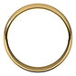 14K Yellow Gold Half Round Light Wedding Band, 5 mm Wide