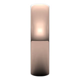14K Rose Gold Half Round Light Wedding Band, 5 mm Wide