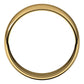 18K Yellow Gold Half Round Light Wedding Band, 7 mm Wide