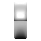 14K White Gold Half Round Light Wedding Band, 7 mm Wide