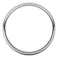 10K White Gold Half Round Ultra-Light Wedding Band, 3 mm Wide