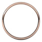 10K Rose Gold Half Round Ultra-Light Wedding Band, 3 mm Wide