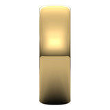 10K Yellow Gold Half Round Ultra-Light Wedding Band, 6 mm Wide