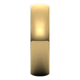 10K Yellow Gold Half Round Ultra-Light Wedding Band, 5 mm Wide