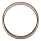 18K Rose Gold Half Round Ultra-Light Wedding Band, 7 mm Wide