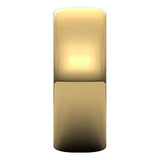 18K Yellow Gold Half Round Ultra-Light Wedding Band, 7 mm Wide