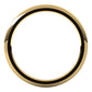 14K Yellow Gold Domed Comfort Fit Wedding Band, 1 mm Wide