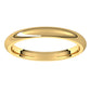 10K Yellow Gold Domed Comfort Fit Wedding Band, 2.5 mm Wide