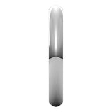 18K White Gold Domed Comfort Fit Wedding Band, 3 mm Wide