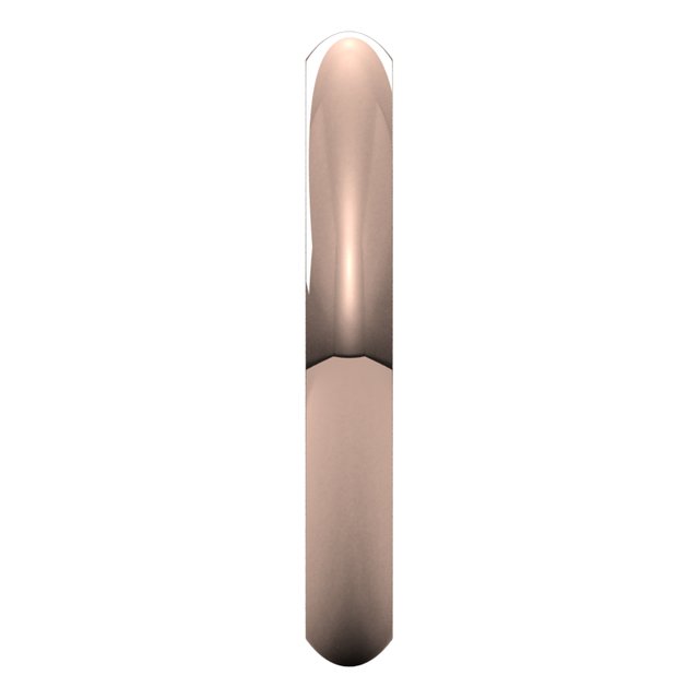 14K Rose Gold Domed Comfort Fit Wedding Band, 3 mm Wide