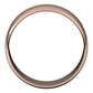 14K Rose Gold Half Round Ultra-Light Wedding Band, 8 mm Wide