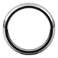 18K White Gold Domed Comfort Fit Wedding Band, 4 mm Wide