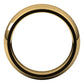 14K Yellow Gold Domed Comfort Fit Wedding Band, 6 mm Wide