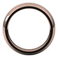 18K Rose Gold Domed Comfort Fit Wedding Band, 6 mm Wide