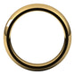 18K Yellow Gold Domed Comfort Fit Wedding Band, 5 mm Wide