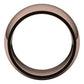 18K Rose Gold Domed Comfort Fit Wedding Band, 12 mm Wide