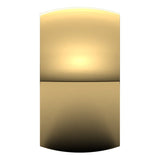 10K Yellow Gold Domed Comfort Fit Wedding Band, 12 mm Wide