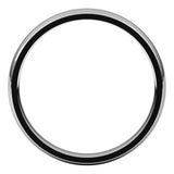 Palladium Domed Light Comfort Fit Wedding Band, 3 mm Wide