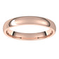 14K Rose Gold Domed Light Comfort Fit Wedding Band, 3 mm Wide