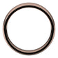 18K Rose Gold Domed Light Comfort Fit Wedding Band, 5 mm Wide
