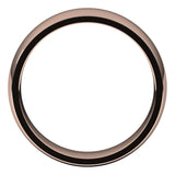 18K Rose Gold Domed Light Comfort Fit Wedding Band, 5 mm Wide