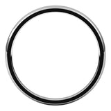 14K White Gold Domed Light Comfort Fit Wedding Band, 2 mm Wide