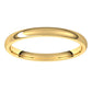 14K Yellow Gold Domed Light Comfort Fit Wedding Band, 2 mm Wide