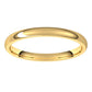 10K Yellow Gold Domed Light Comfort Fit Wedding Band, 2 mm Wide