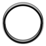 Palladium Domed Light Comfort Fit Wedding Band, 7 mm Wide