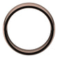 18K Rose Gold Domed Light Comfort Fit Wedding Band, 8 mm Wide