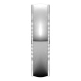 Palladium Milgrain Domed Light Comfort Fit Wedding Band, 5 mm Wide