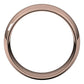 14K Rose Gold Milgrain Domed Light Comfort Fit Wedding Band, 8 mm Wide