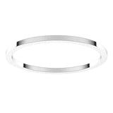 Palladium Flat Wedding Band, 1 mm Wide