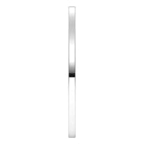 Palladium Flat Wedding Band, 1 mm Wide