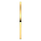 14K Yellow Gold Flat Wedding Band, 1 mm Wide