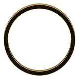 10K Yellow Gold Flat Wedding Band, 2.5 mm Wide