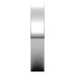 Platinum Flat Wedding Band, 4 mm Wide