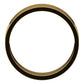 18K Yellow Gold Flat Wedding Band, 6 mm Wide