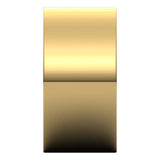 14K Yellow Gold Flat Wedding Band, 10 mm Wide