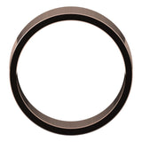 10K Rose Gold Flat Wedding Band, 8 mm Wide