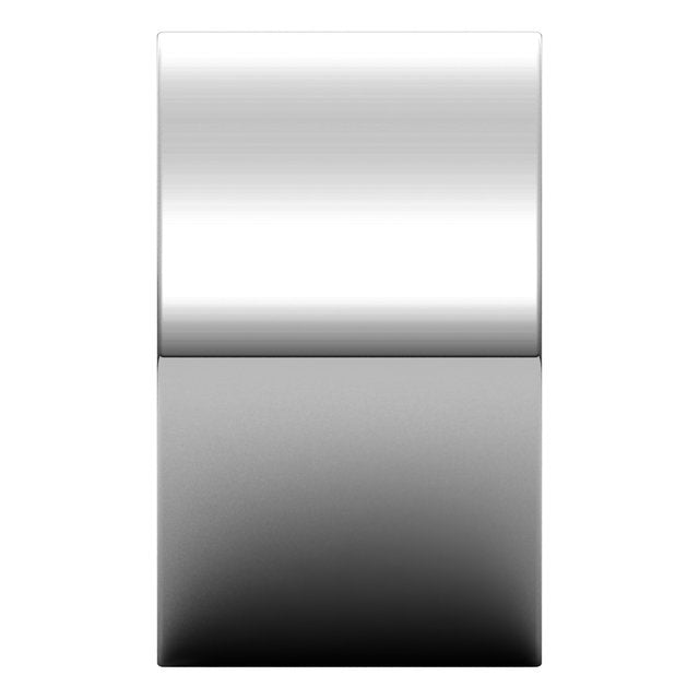 Sterling Silver Flat Wedding Band, 12 mm Wide