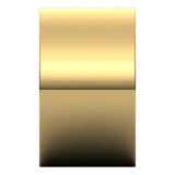 18K Yellow Gold Flat Wedding Band, 12 mm Wide