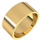 14K Yellow Gold Flat Wedding Band, 9 mm Wide