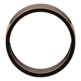14K Rose Gold Flat Wedding Band, 9 mm Wide
