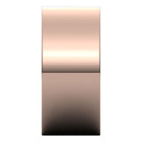 14K Rose Gold Flat Wedding Band, 9 mm Wide