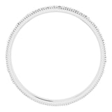 Platinum Design-Engraved Wedding Band, 3.2 mm Wide