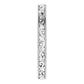 Platinum Design-Engraved Wedding Band, 3.2 mm Wide