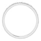14K White Gold Design-Engraved Wedding Band, 3.2 mm Wide