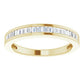 14K Yellow Gold 1/4 CTW Baguette Diamond Anniversary Band